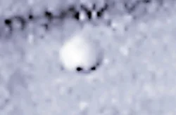 UFO on the moon