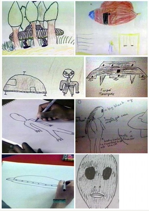 UFO sightings drawings